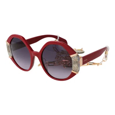 Guess Burgundy Women Sunglasses In Red
