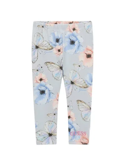 Guess Babies'  Girls Butterfly Collage Leggings In Blue