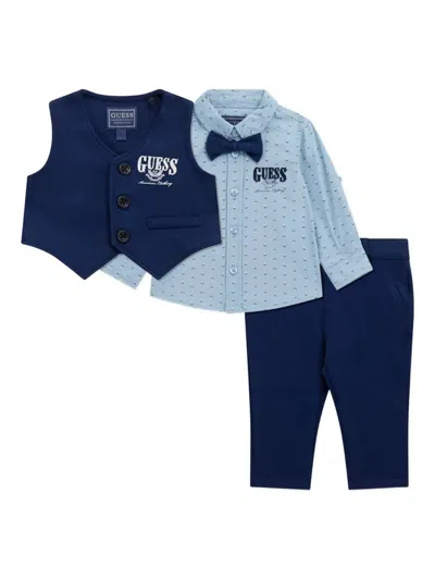 GUESS BUTTON-FASTENING TROUSERS SET