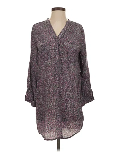Pre-owned Guess By Marciano 3/4 Sleeve Blouse In Purple