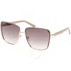 GUESS BY MARCIANO GUESS BY MARCIANO BROWN GRADIENT BUTTERFLY LADIES SUNGLASSES GM0825 28F 60