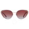 GUESS BY MARCIANO GUESS BY MARCIANO BROWN GRADIENT CAT EYE LADIES SUNGLASSES GM0817 28F 58