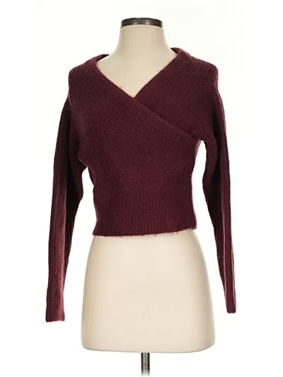 Pre-owned Guess By Marciano Cardigan Sweater In Burgundy