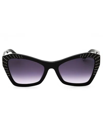 Guess By Marciano Cat Eye Women's Sunglasses - Gm00020 Design In Black