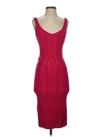 Pre-owned Guess By Marciano Cocktail Dress In Burgundy