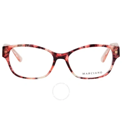Guess By Marciano Demo Cat Eye Ladies Eyeglasses Gm0340 054 108 In Red