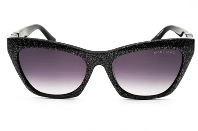 Guess By Marciano Gm00008 Sunglasses In 01b - Shiny Black  / Gradient Smoke