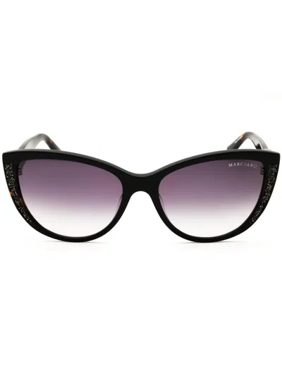 Guess By Marciano Gm00011 Sunglasses In Black/other / Gradient Smoke