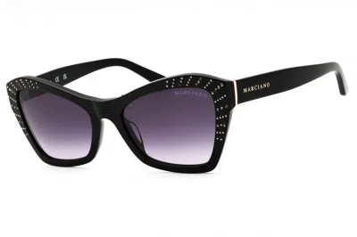Guess By Marciano Gm00020 Gradient Smoke Cat-eye Sunglasses In Black