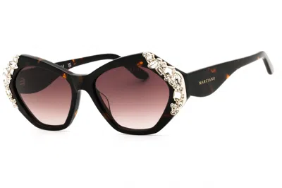 Guess By Marciano Gm00026 Crystal-embellished Oval Sunglasses In Black