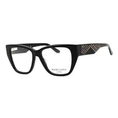 Guess By Marciano Gm50019 001 Shiny Black 52mm In Yellow