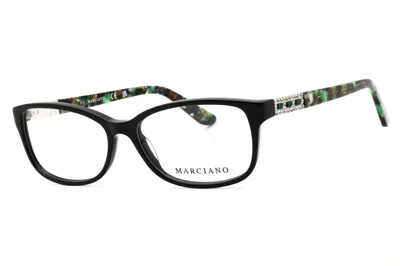 Guess By Marciano Gm50022 Rectangular Acetate Eyeglasses In Black
