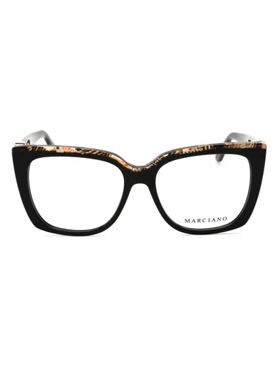 Guess By Marciano Gm50032 Eyeglasses In Black/other/clear Demo Lens