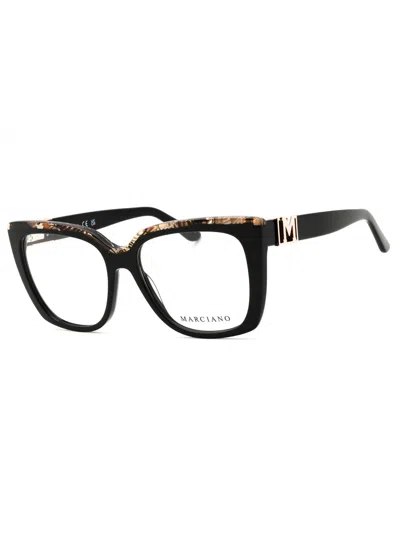 Guess By Marciano Gm532 Eyeglasses In 005 - Black/other/clear Demo Lens