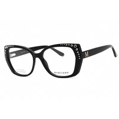 Guess By Marciano Ladies Black Cat Eye Eyeglass Frames Gm50001