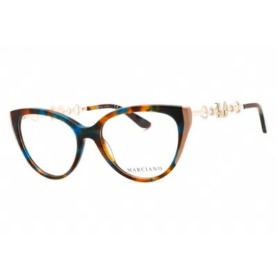 Guess By Marciano Ladies Blue Cat Eye Eyeglass Frames Gm50006