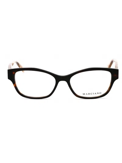 Guess By Marciano Oval Women's Eyeglasses - Gm0340 In Brown