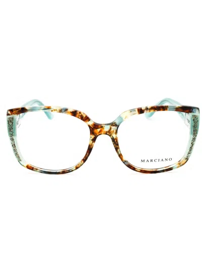 Guess By Marciano Oversized Women's Designer Eyeglasses - Gm50012 Model In Brown