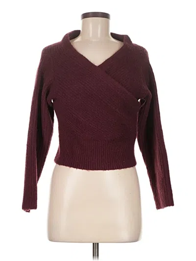 Pre-owned Guess By Marciano Pullover Sweater In Burgundy