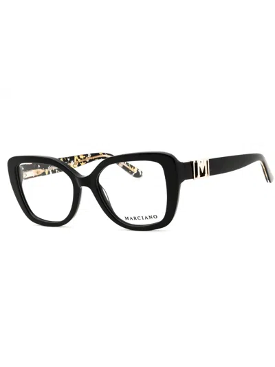 Guess By Marciano Stylish Rectangular Women's Eyeglasses In Black