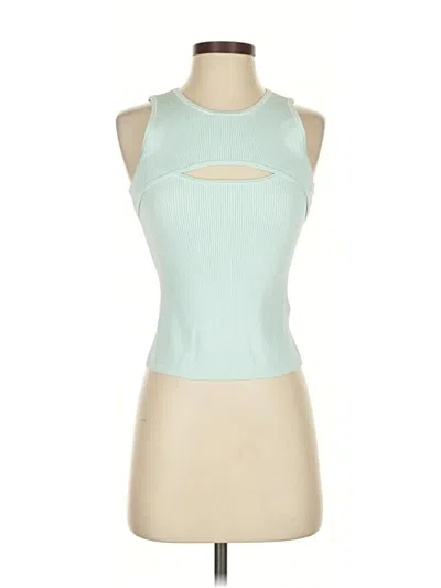 Pre-owned Guess By Marciano Tank Top Teal Halter Neckline Tops In Blue
