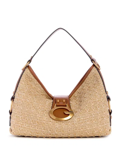 Guess Camden Large Shoulder Handbag In Neutral