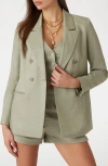 Guess Camille Perfect Satin Blazer In Green