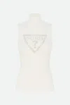 Guess Canotta Bianca In Bianco