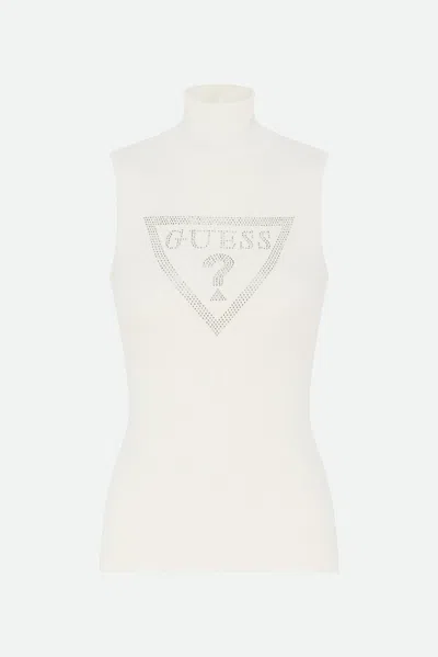Guess Canotta Bianca In Bianco