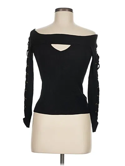 Pre-owned Guess Cardigan Sweater In Black