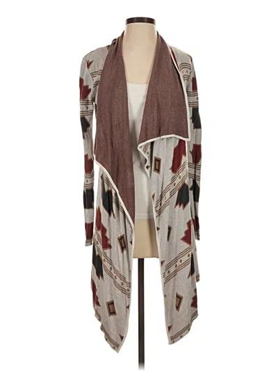 Pre-owned Guess Cardigan Sweater In Brown