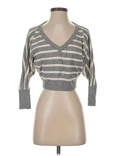 Pre-owned Guess Cardigan Sweater In Gray