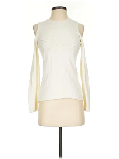 Pre-owned Guess Cardigan Sweater In Ivory