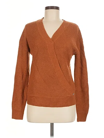 Pre-owned Guess Cardigan Sweater In Orange