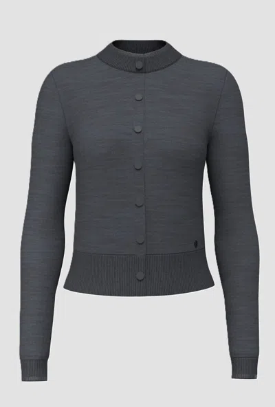 Guess Cardigan With Dark Grey Women's Buttons In Gray