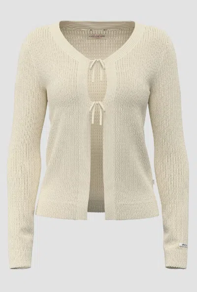 Guess Cardigan Woman Cream In Neutral