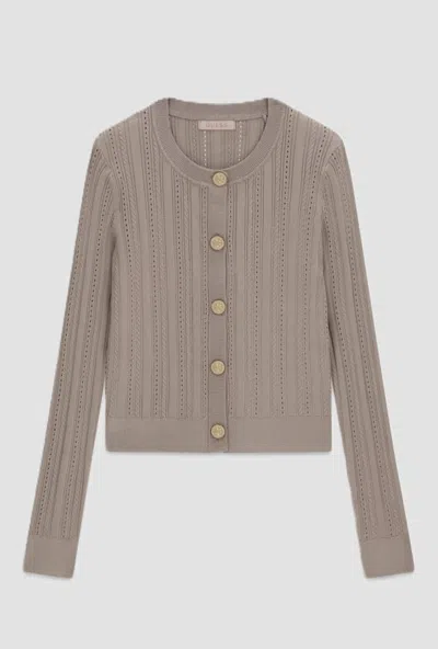 Guess Cardigan Woman Dark Pink In Neutral