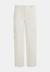 Guess Cargo Pants In Bianco Chiari E Naturali