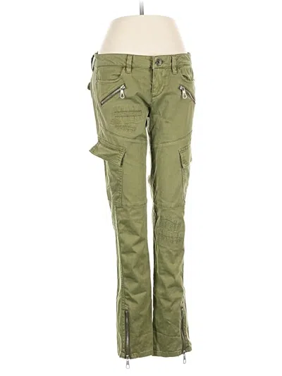 Pre-owned Guess Cargo Pants In Green