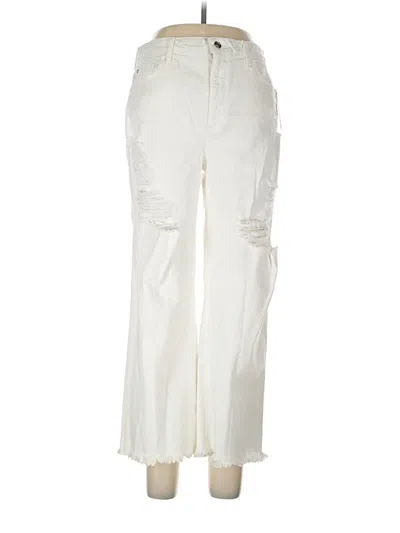 Pre-owned Guess Cargo Pants In Ivory