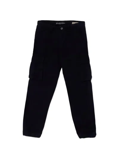 Guess Kids' Cargo Pocket Trousers In Black