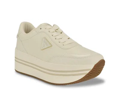 Guess Carsons Platform Sneaker In White