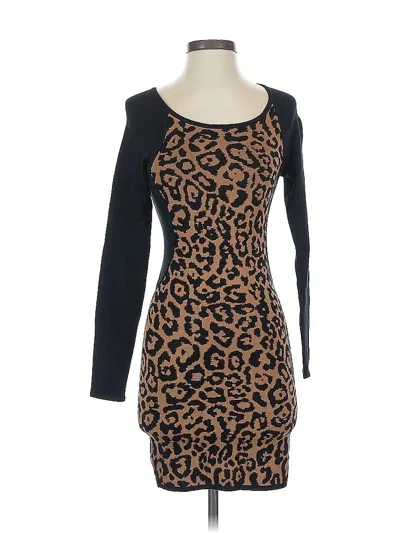 Pre-owned Guess Casual Dress In Black