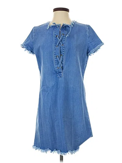 Pre-owned Guess Casual Dress In Blue
