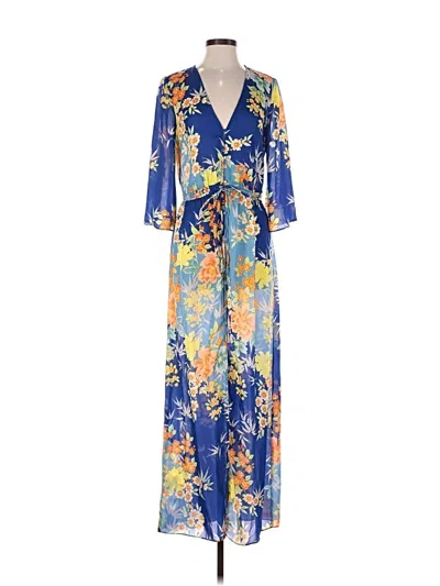 Pre-owned Guess Casual Dress In Blue