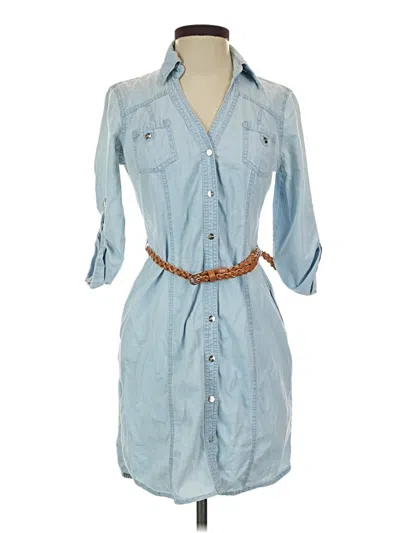 Pre-owned Guess Casual Dress In Blue