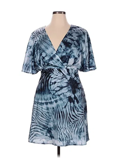 Pre-owned Guess Casual Dress In Blue