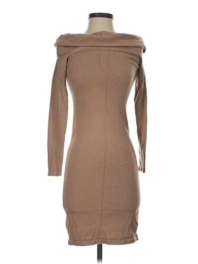 Pre-owned Guess Casual Dress In Brown