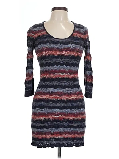 Pre-owned Guess Casual Dress In Gray