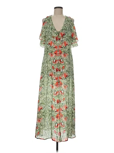 Pre-owned Guess Casual Dress In Green